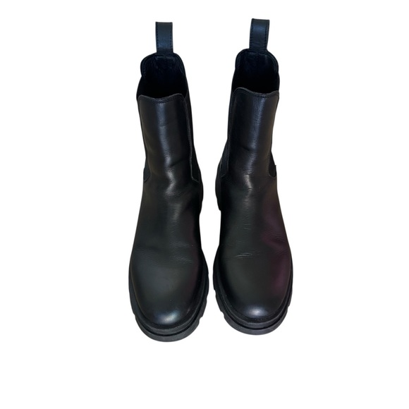 ANINE BING Justine Leather Black Combat Chelsea Boots size 39 - Picture 4 of 12